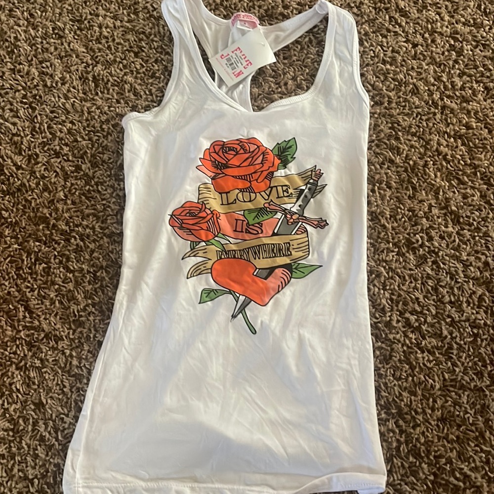 White tank top